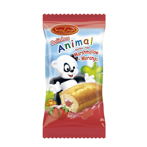 MINI BOLINHO RECHEADO SANTA EDWIGES 40GR BAUNILHA COM MORANGO - DP COM 15 UN