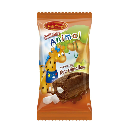 MINI BOLINHO RECHEADO SANTA EDWIGES 40GR CHOCOLATE COM MARSHMALLOW - DP COM 15 UN