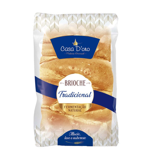 BRIOCHE CASA D'ORO 300GR TRADICIONAL - CX COM 10 PC