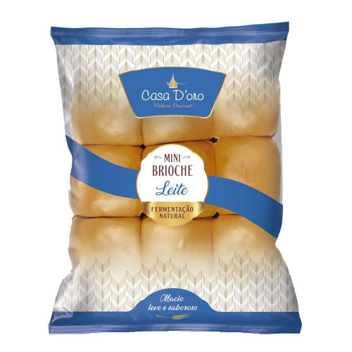 MINI BRIOCHE CASA D'ORO 270GR LEITE - CX COM 9 PC