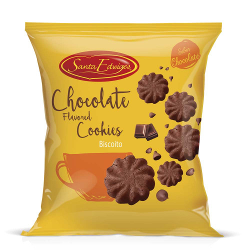BISCOITO COOKIES SANTA EDWIGES 100GR CHOCOLATE - CX COM 40 PC