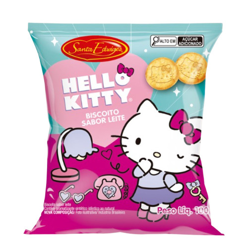 BISCOITO SANTA EDWIGES 100GR HELLO KITTY - CX COM 40 PC