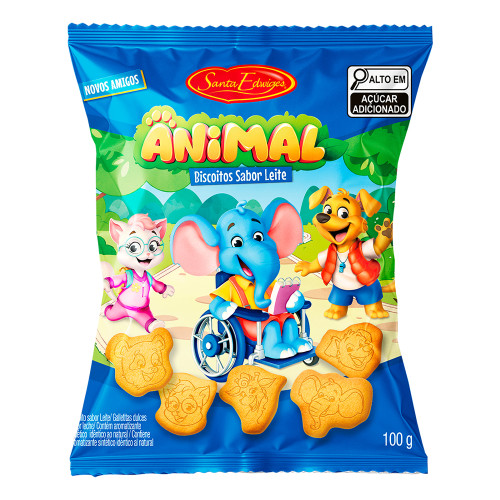 BISCOITO SANTA EDWIGES LEITE 100GR - CX COM 40 PC