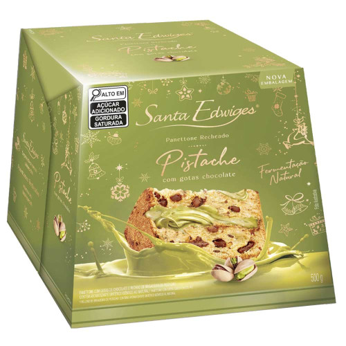 PANETTONE SANTA EDWIGES 500GR PISTACHE - UNIDADE