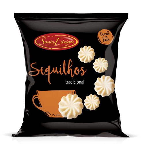 BISCOITO SEQUILHOS SANTA EDWIGES 90GR TRADICIONAL - CX COM 40 PC
