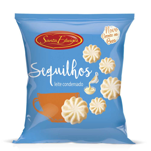 BISCOITO SEQUILHOS SANTA EDWIGES 90GR LEITE CONDENSADO - CX COM 40 PC