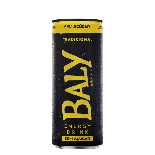 ENERGÉTICO BALY SEM ACÚÇAR 250ML TRADICIONAL - FD COM 6 UN