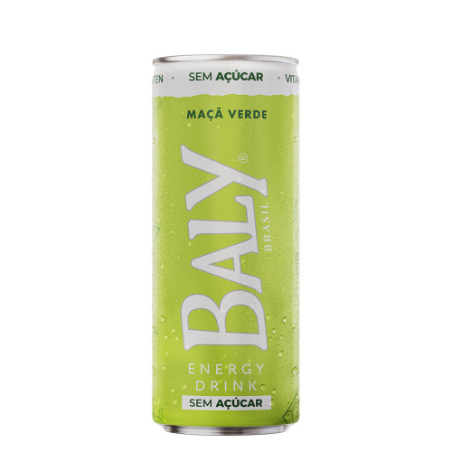 ENERGÉTICO BALY SEM ACÚÇAR 250ML MAÇÃ VERDE - FD COM 6 UN