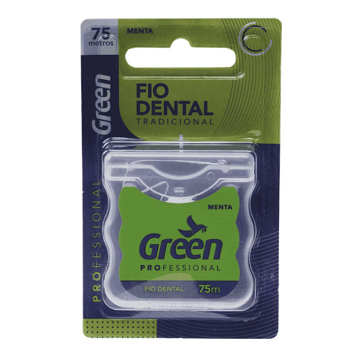 FIO DENTAL TRADICIONAL GREEN 75M MENTA - PC COM 12 UN