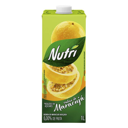 SUCO NUTRI 1 LITRO MARACUJÁ - CX COM 6 UN