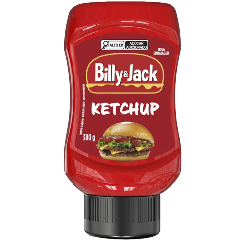 KETCHUP BILLY & JACK KISABOR 380GR - CX COM 12 UN