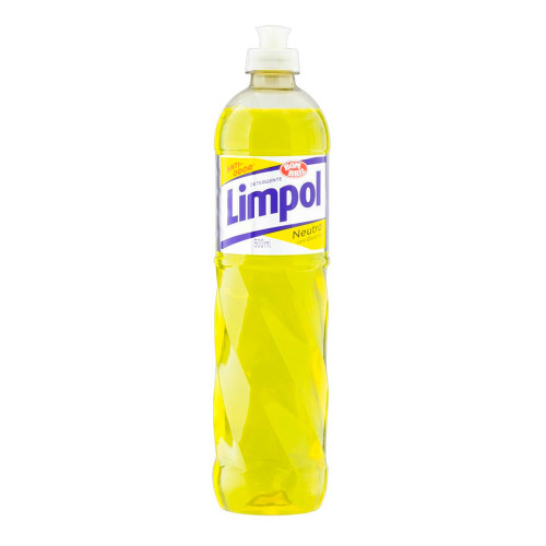 LAVA-LOUÇAS LÍQUIDO LIMPOL 500ML NEUTRO - CX COM 24 UN
