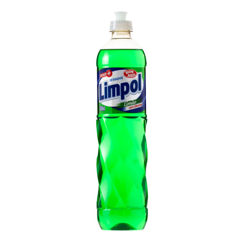 LAVA-LOUÇAS LÍQUIDO LIMPOL 500ML LIMÃO - CX COM 24 UN