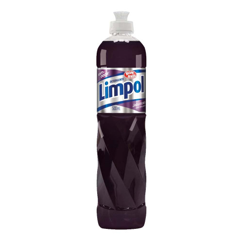 LAVA-LOUÇAS LÍQUIDO LIMPOL 500ML JABUTICABA - CX COM 24 UN