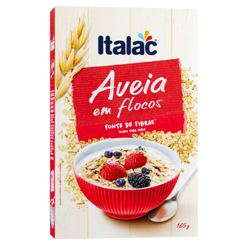 AVEIA EM FLOCOS ITALAC 165GR - CX COM 12 UN