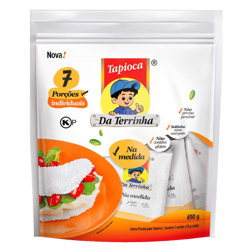 TAPIOCA DA TERRINHA NA MEDIDA 7X70GR - CX COM 12 UN