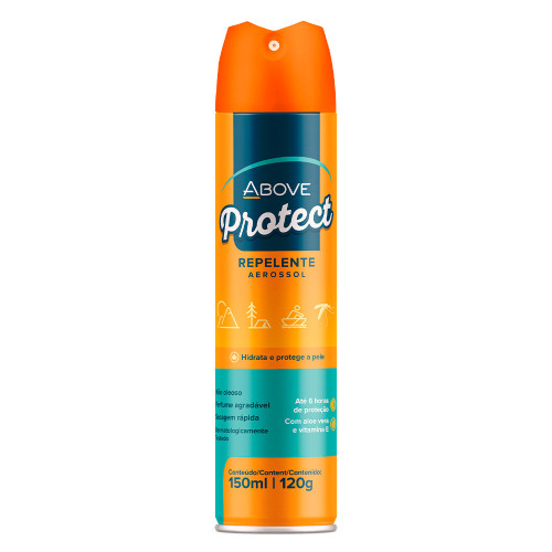 REPELENTE DE INSETOS ABOVE PROTECT AEROSSOL 150ML - CX COM 12 UN
