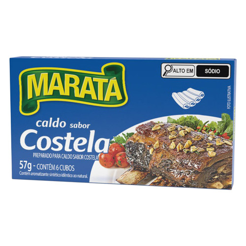 CALDO DE COSTELA MARATÁ  57GR - DP COM 10 UN