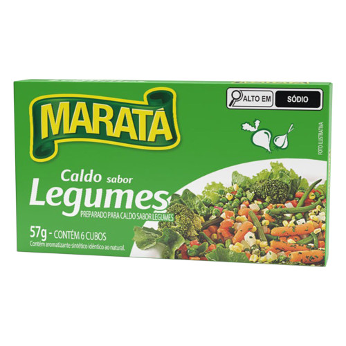 CALDO DE LEGUMES MARATÁ  57GR - DP COM 10 UN