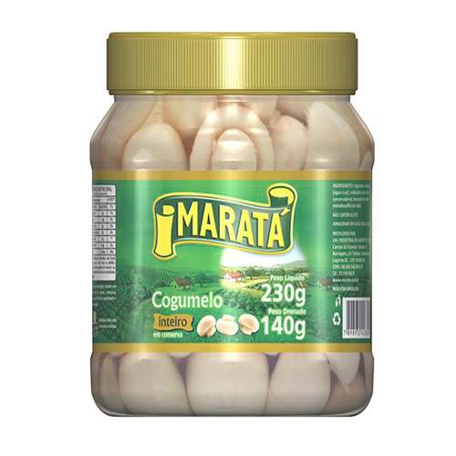 COGUMELO EM CONSERVA MARATÁ 230GR POTE - CX COM 12 PT