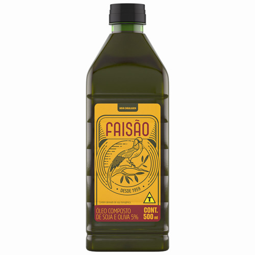 ÓLEO COMPOSTO FAISÃO 500ML PET - CX COM 15 UN