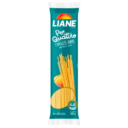MACARRÃO LIANE 400GR ESPAGUETE - FD COM 30 PC