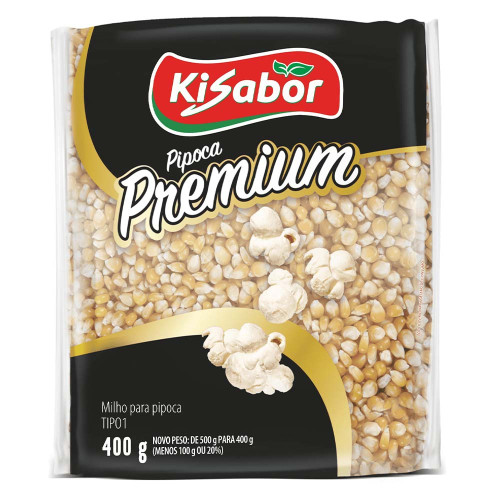 MILHO PARA PIPOCA KISABOR 400GR PREMIUM - FD COM 24 PC