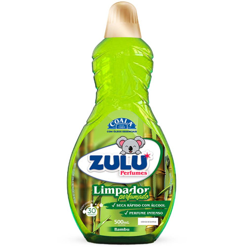 LIMPADOR PERFUMADO ZULU 500ML BAMBU - CX COM 12 UN