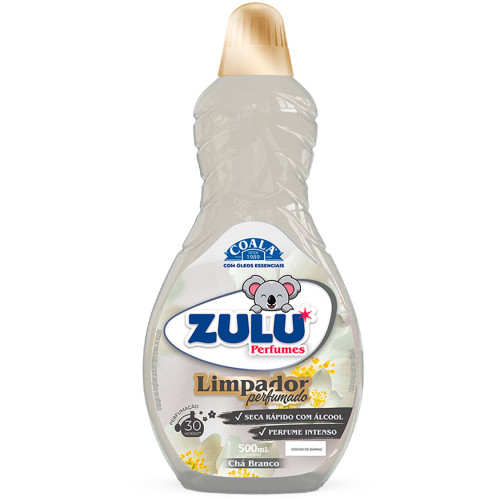 LIMPADOR PERFUMADO ZULU 500ML CHÁ BRANCO - CX COM 12 UN