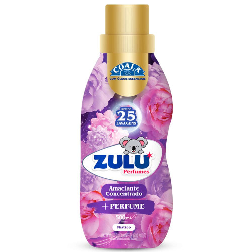AMACIANTE CONCENTRADO COALA ZULU 500ML MÍSTICO - CX COM 12 UN