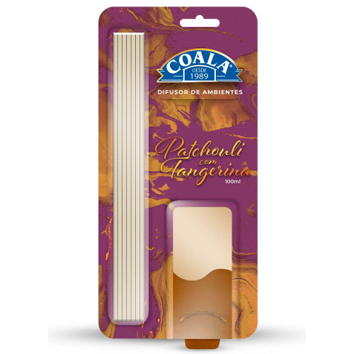DIFUSOR DE AROMAS COALA 100ML PATCHOULI COM TANGERINA - UNIDADE