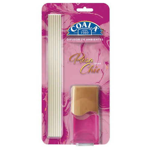 DIFUSOR DE AROMAS COALA 100ML ROSA CHIC - UNIDADE