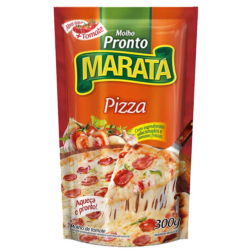 MOLHO DE TOMATE MARATÁ SACHÊ 300GR PIZZA - CX COM 24 UN
