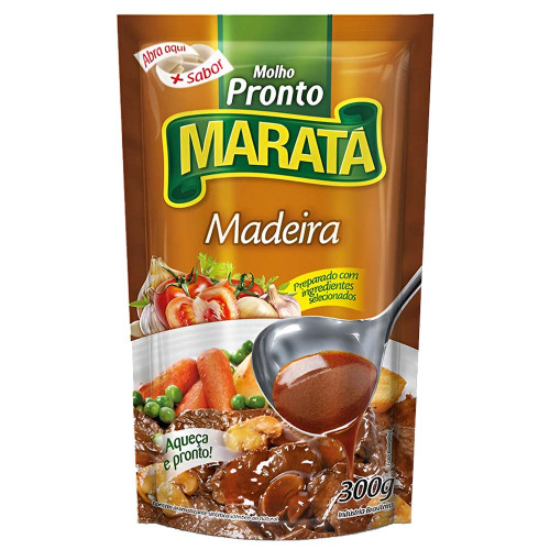 MOLHO DE TOMATE MARATÁ SACHÊ 300GR MADEIRA - CX COM 24 UN