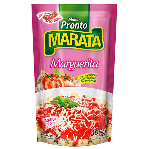 MOLHO DE TOMATE MARATÁ SACHÊ 300GR MARGUERITA - CX COM 24 UN