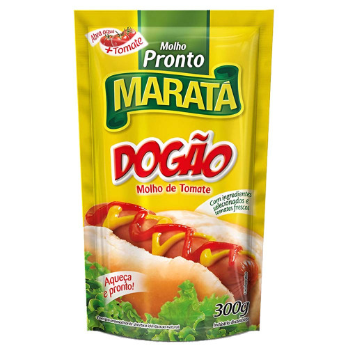 MOLHO DE TOMATE MARATÁ SACHÊ 300GR DOGÃO - CX COM 24 UN