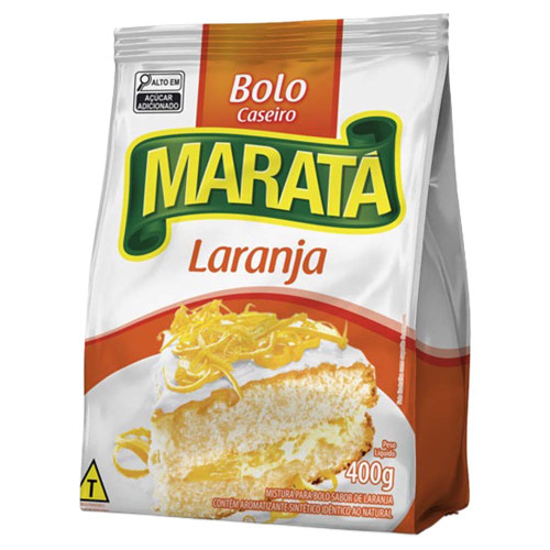 MISTURA P/ BOLO MARATÁ 400GR LARANJA - CX COM 12 UN