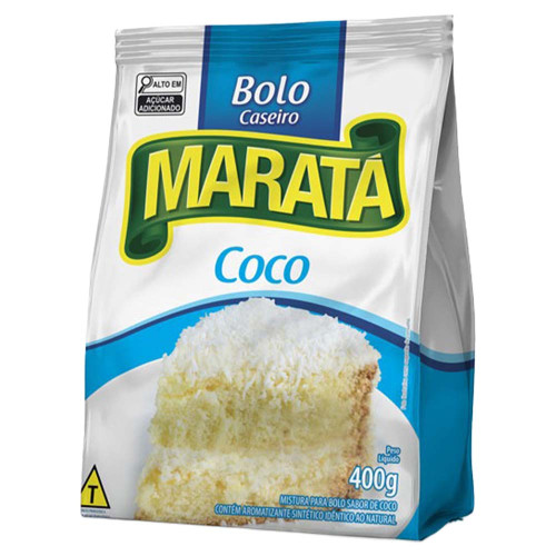 MISTURA P/ BOLO MARATÁ 400GR COCO - CX COM 12 UN
