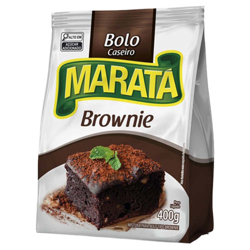 MISTURA P/ BOLO MARATÁ 400GR BROWNIE - CX COM 12 UN