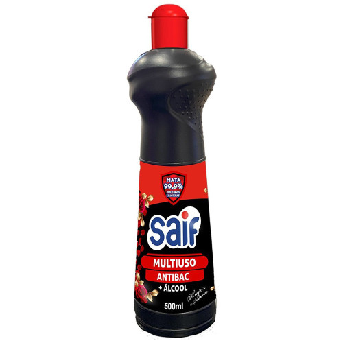 MULTIUSO ANTIBAC + ÁLCOOL SAIF MAGIA E SEDUÇÃO 500ML - CX COM 12 UN