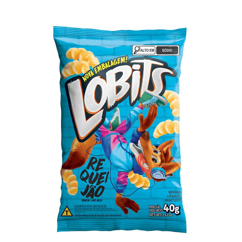 SALGADINHO LOBITS 40GR REQUEIJAO - CX COM 30 UN