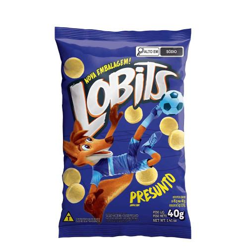 SALGADINHO LOBITS 40GR PRESUNTO - CX COM 30 UN