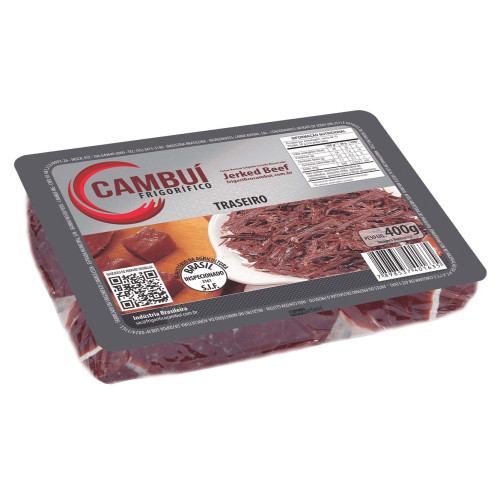 CARNE CAMBUÍ JERKED BEEF 400GR TRASEIRO - UNIDADE