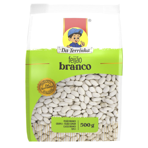 FEIJÃO BRANCO DA TERRINHA 500GR PREMIUM - FD COM 12 PC
