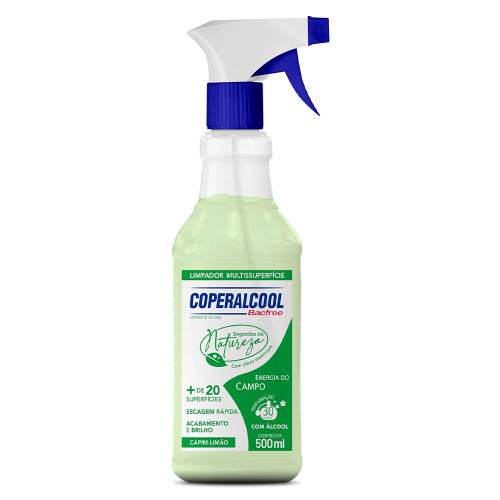 ÁLCOOL COPERALCOOL SEGREDOS DA NATUREZA 500ML ENERGIA DO CAMPO - CX COM 12 UN