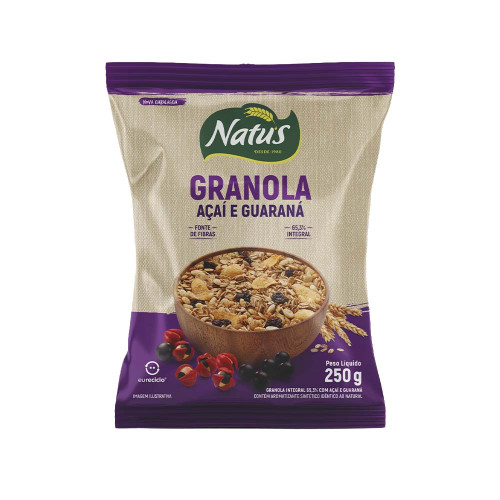 GRANOLA GRANATUS 250GR AÇAÍ E PÓ DE GUARANÁ - CX COM 12 PC