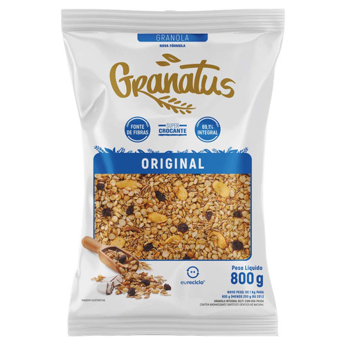 GRANOLA GRANATUS ORIGINAL 800GR - CX COM 12 PC