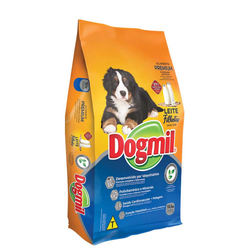 RAÇÃO DOGMIL FILHOTES 10,1 KILOS SABOR LEITE - UNIDADE