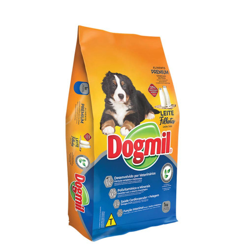 RAÇÃO DOGMIL FILHOTES 1 KILO SABOR LEITE - UNIDADE