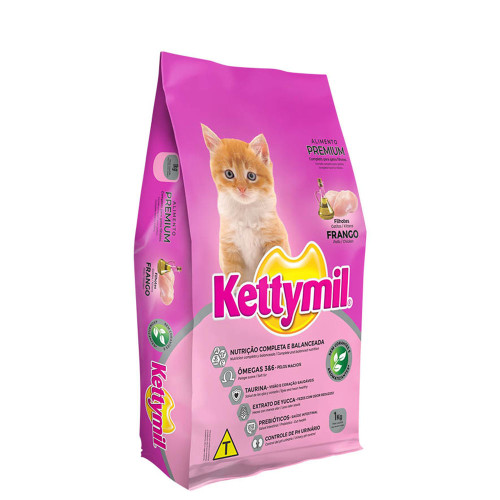 RAÇÃO KETTYMIL FILHOTES 1 KILO SABOR FRANGO - UNIDADE